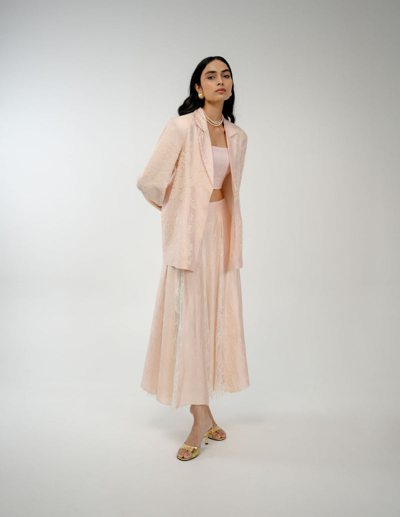 Still Here Set mulberry silk co-ord set by Ode to Odd in pink for women in Singapore