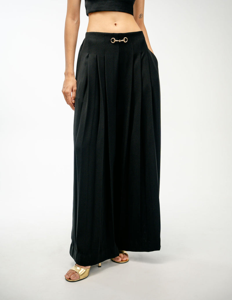 Linger Pants japanese crepe pant/trouser by Ode to Odd in black for women in Singapore