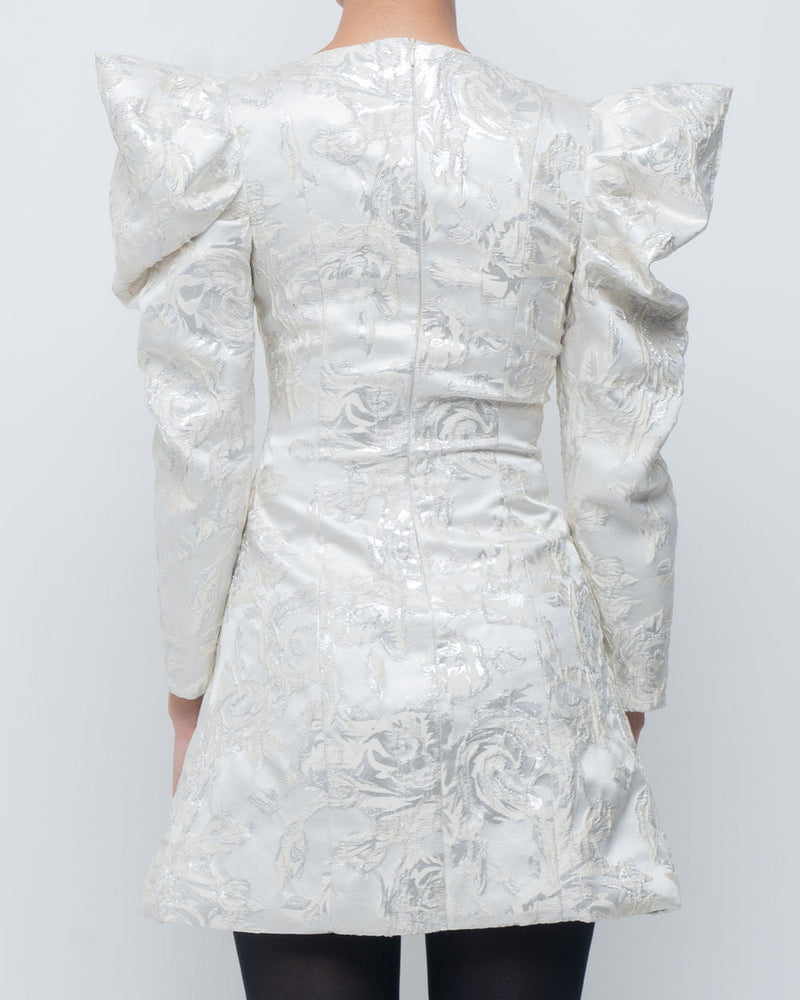 Layla Dress viscose by Leh Studios in ivory for women in Singapore