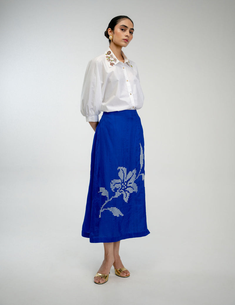Little Things Shirt poplin top/shirt by Ode to Odd in off white for women in Singapore