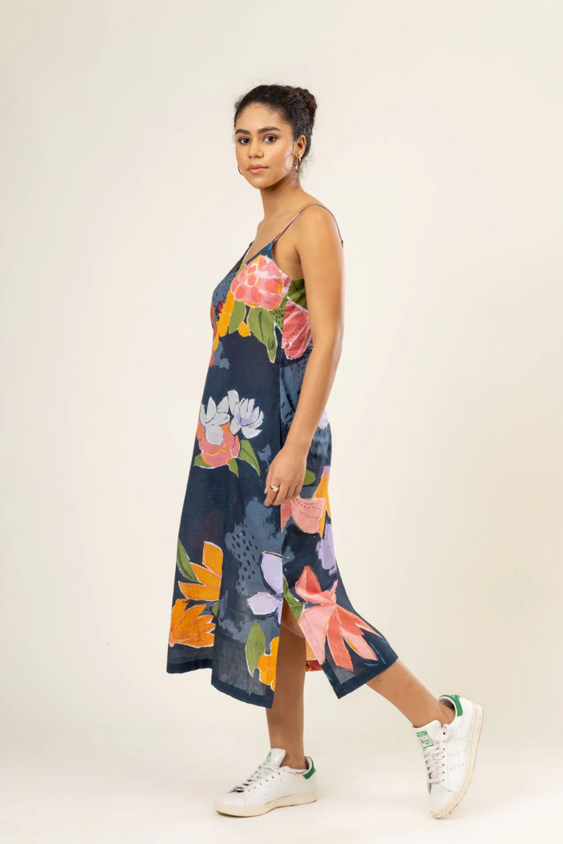 CLAIRE SLIP DRESS mul by Doodlage in multi color for women in Singapore
