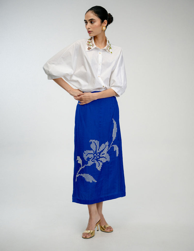 Little Things Shirt poplin top/shirt by Ode to Odd in off white for women in Singapore