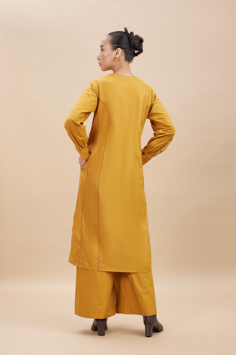 KAI SET poplin by Aavidi in yellow color for women in Singapore