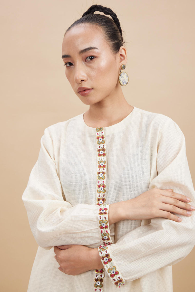 KORA SET cotton by Aavidi in white color for women in Singapore
