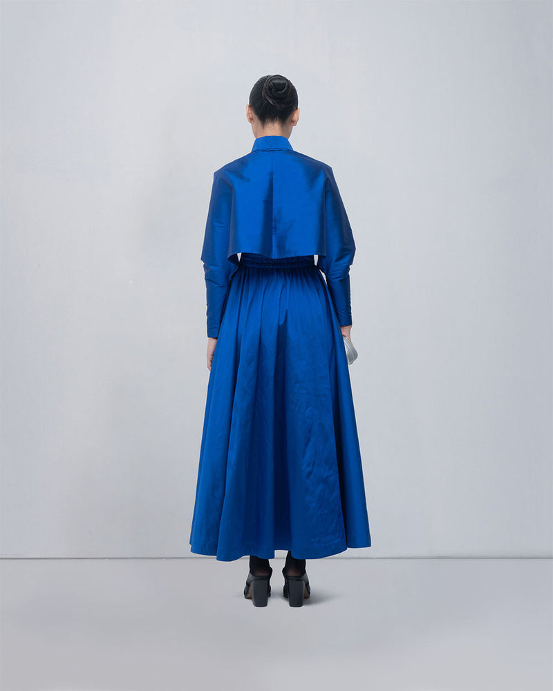 Ninon Dress viscose by Leh Studios in blue for women in Singapore