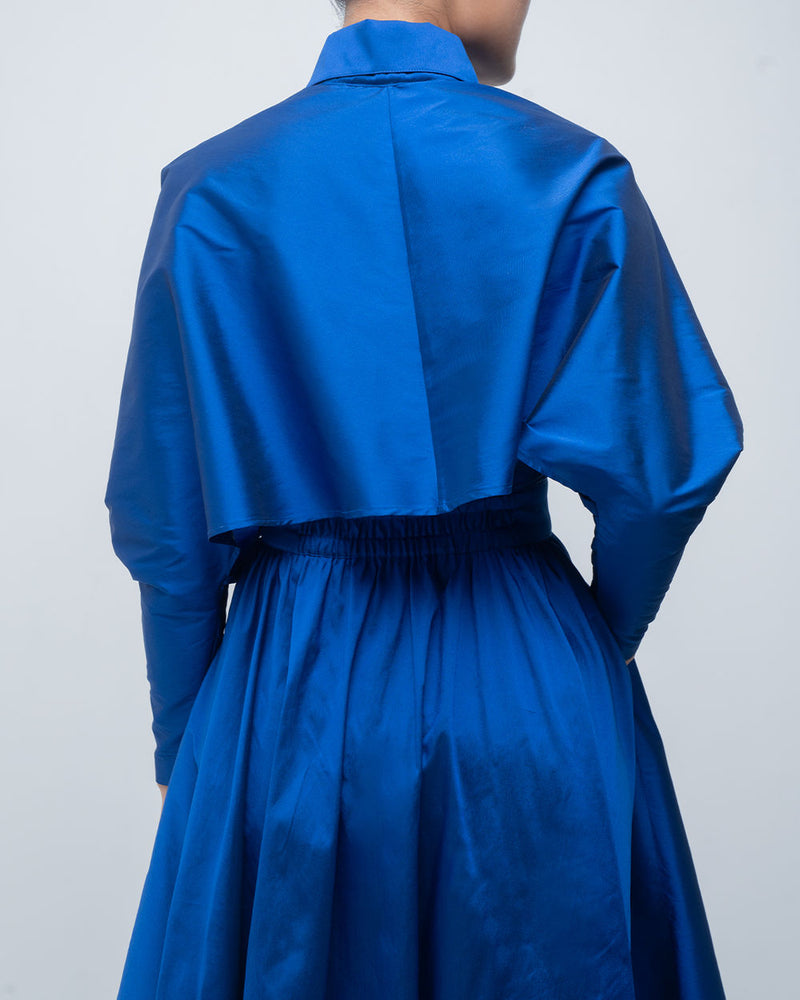 Ninon Dress viscose by Leh Studios in blue for women in Singapore