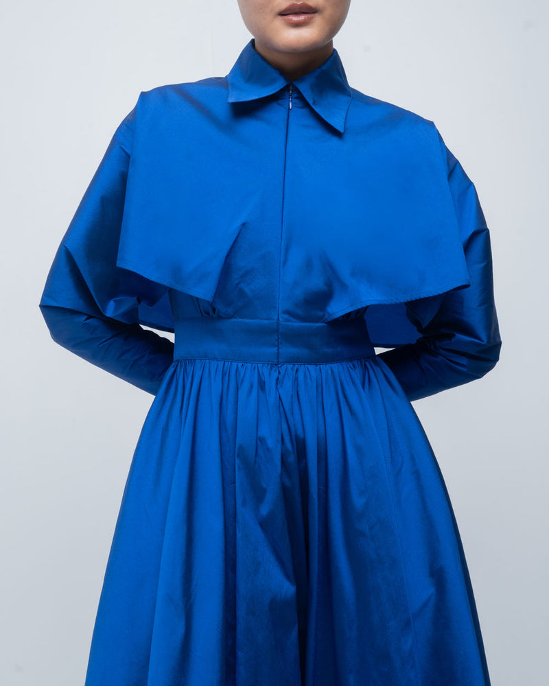Ninon Dress viscose by Leh Studios in blue for women in Singapore