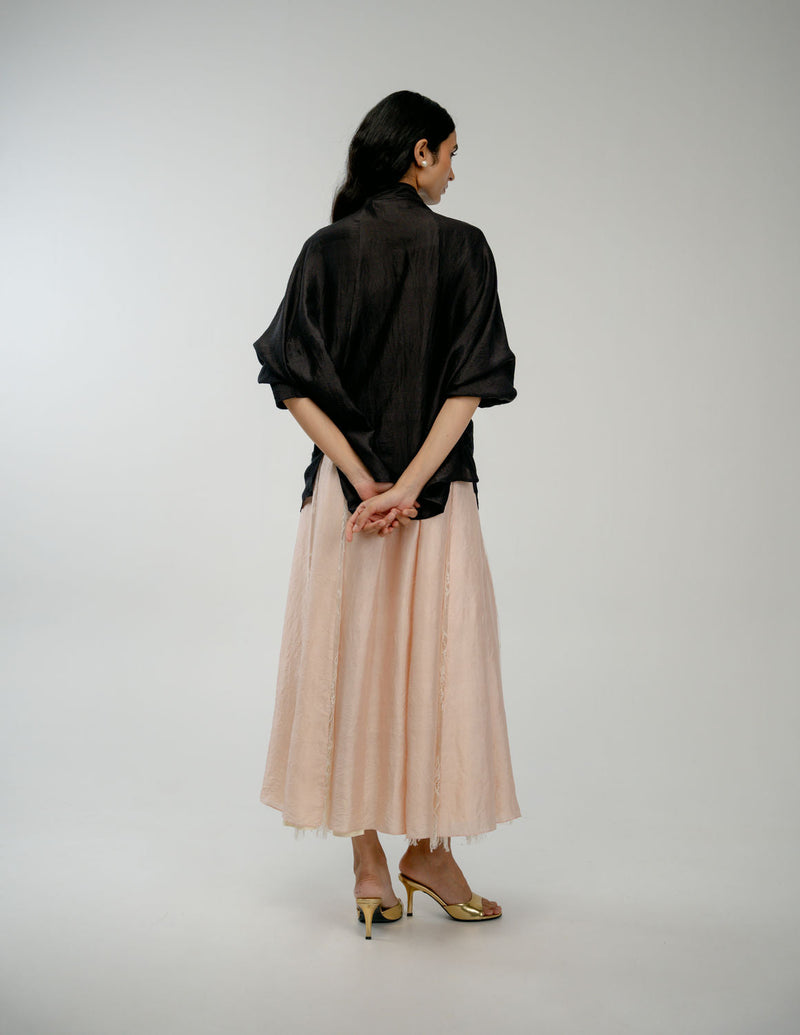 Keepsake Shirt mulberry silk top/shirt by Ode to Odd in black for women in Singapore