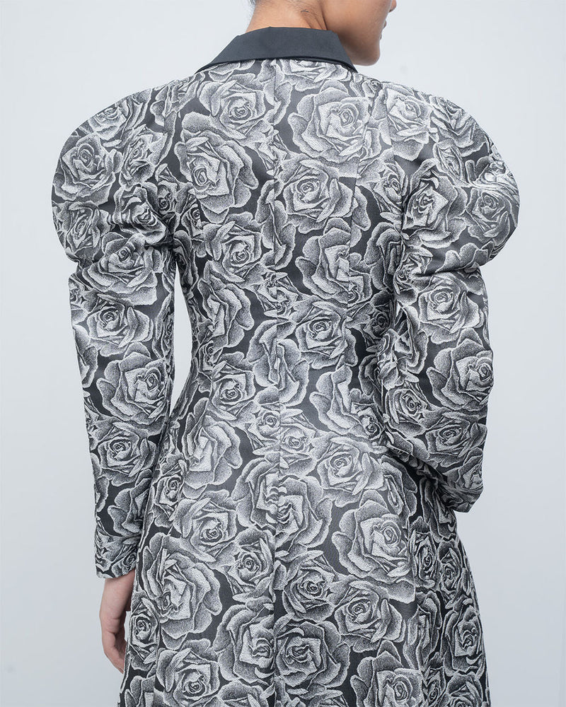 Kavy Dress viscose by Leh Studios in black, grey for women in Singapore