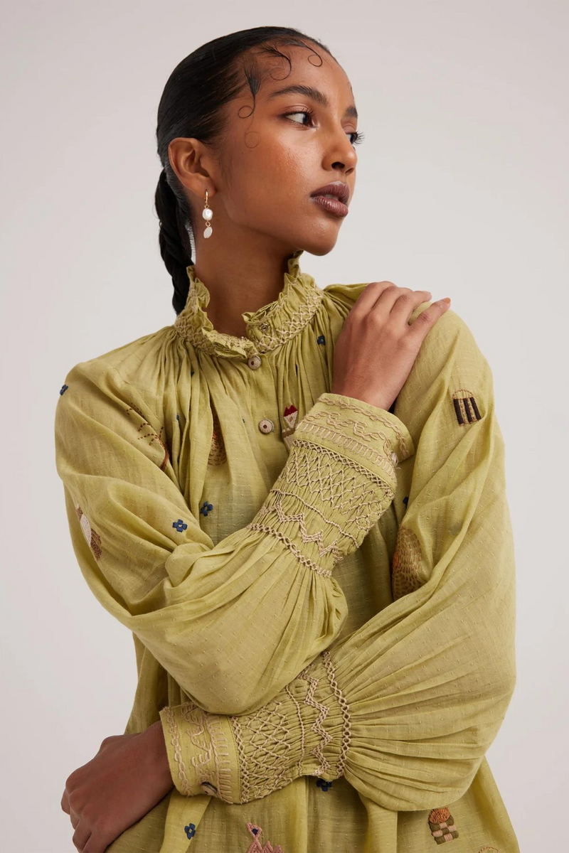 Farmer Top-Folk Green cotton by CORD for women in Singapore