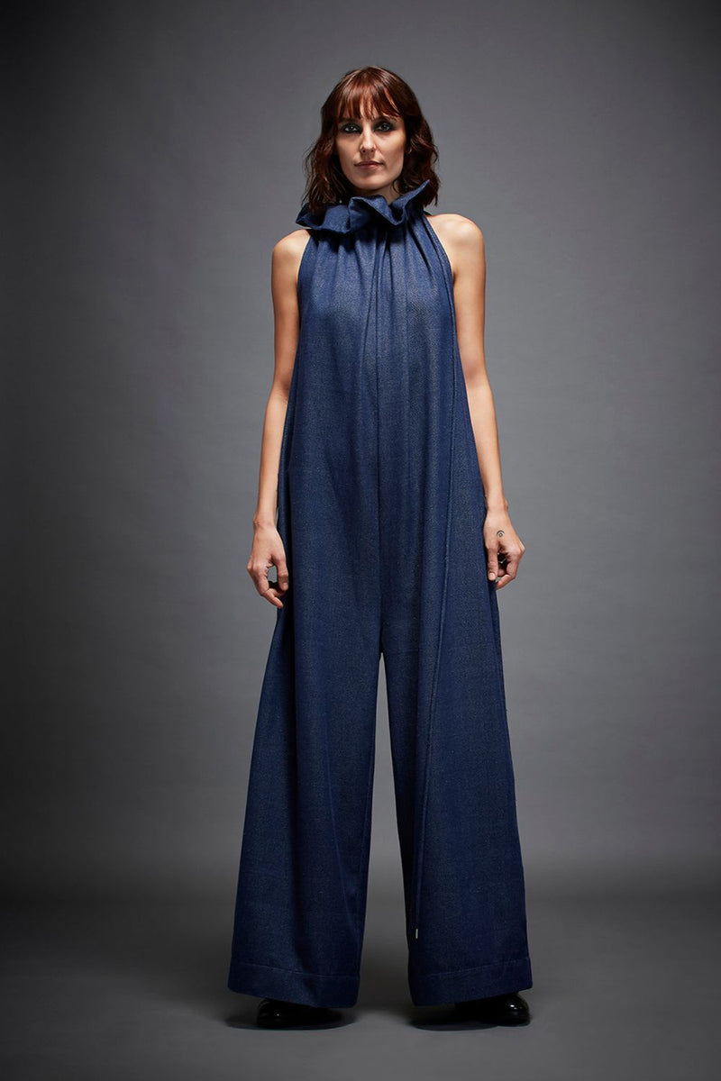 JUDE JUMPSUIT by Chola in blue color for women in Singapore