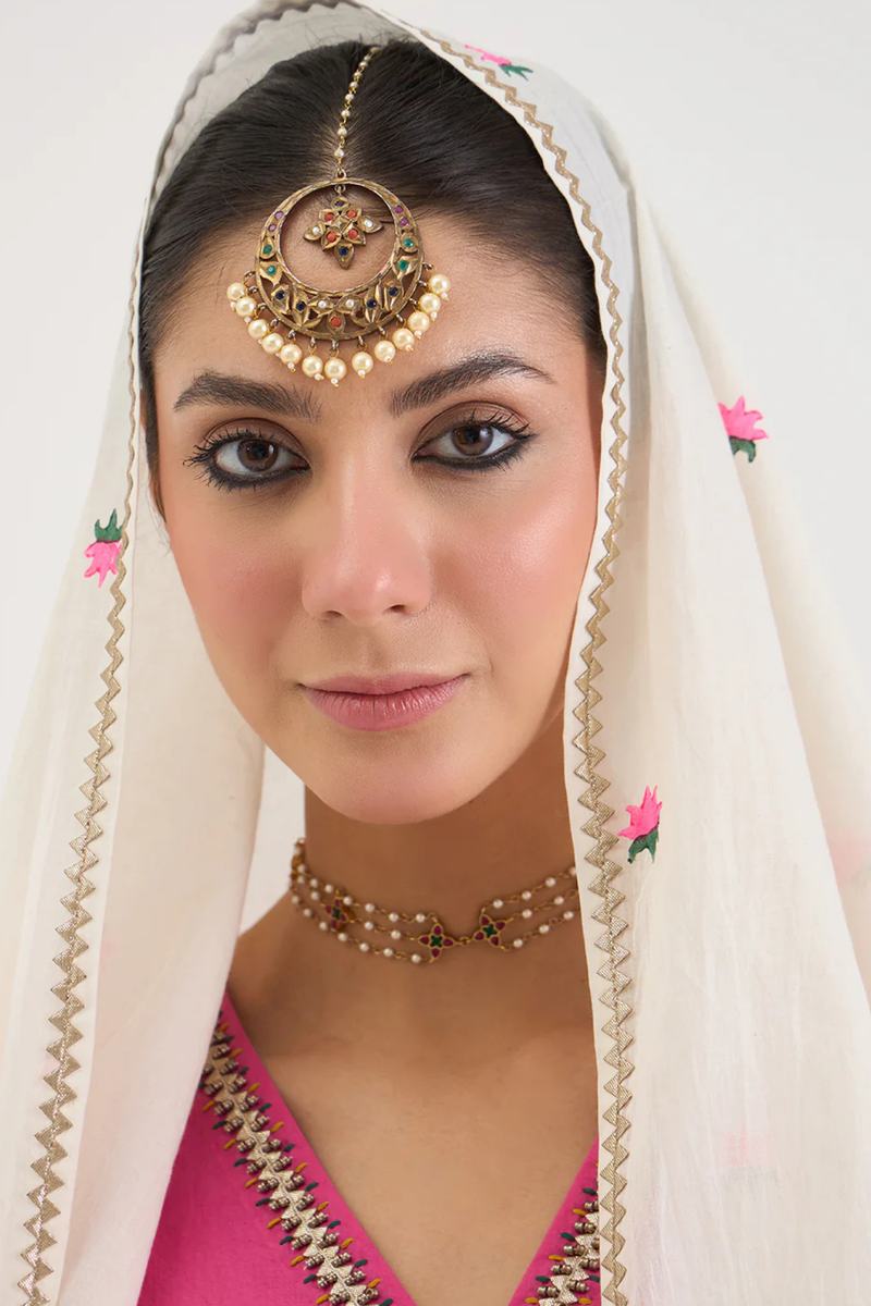 ROSA SET cotton by AAVIDI in pink color for women in Singapore