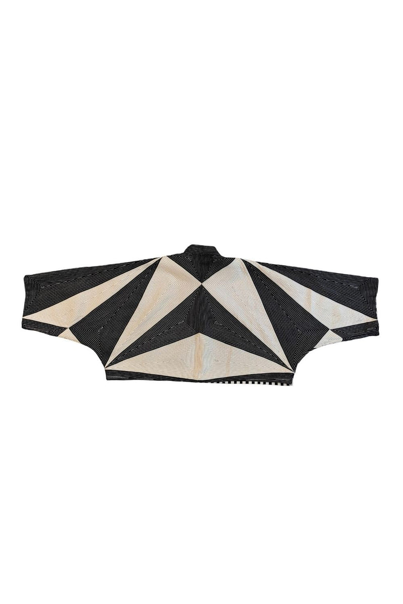 Unisex Tri Crop Moma cotton by Ka-Sha in black color for women in Singapore