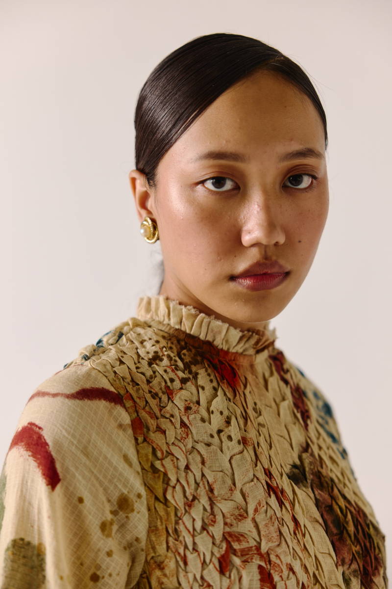 June Dress - Abstract cotton by CORD for women in Singapore