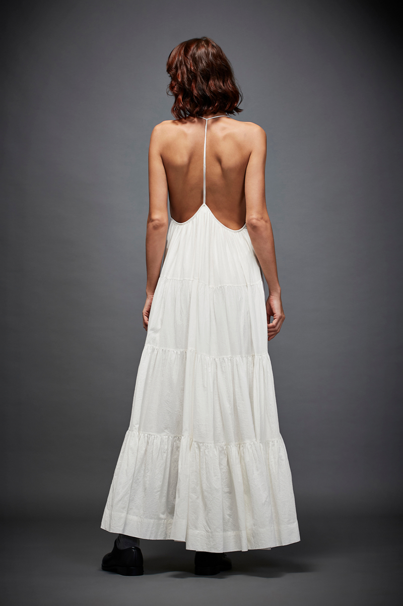 LEIA DRESS cotton by Chola in white color for women in Singapore