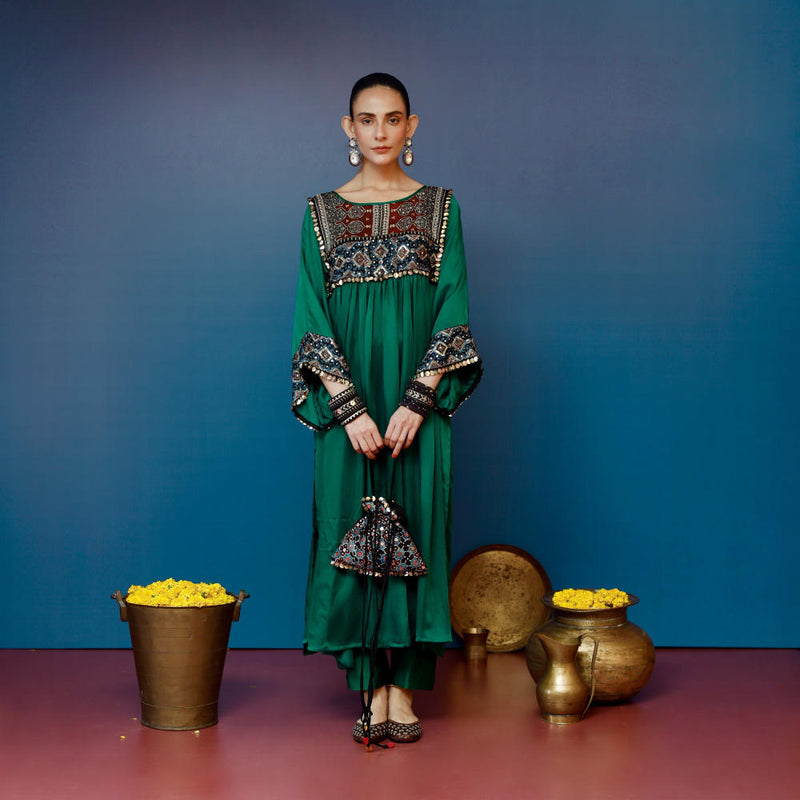 Saundh Green Kurta Set