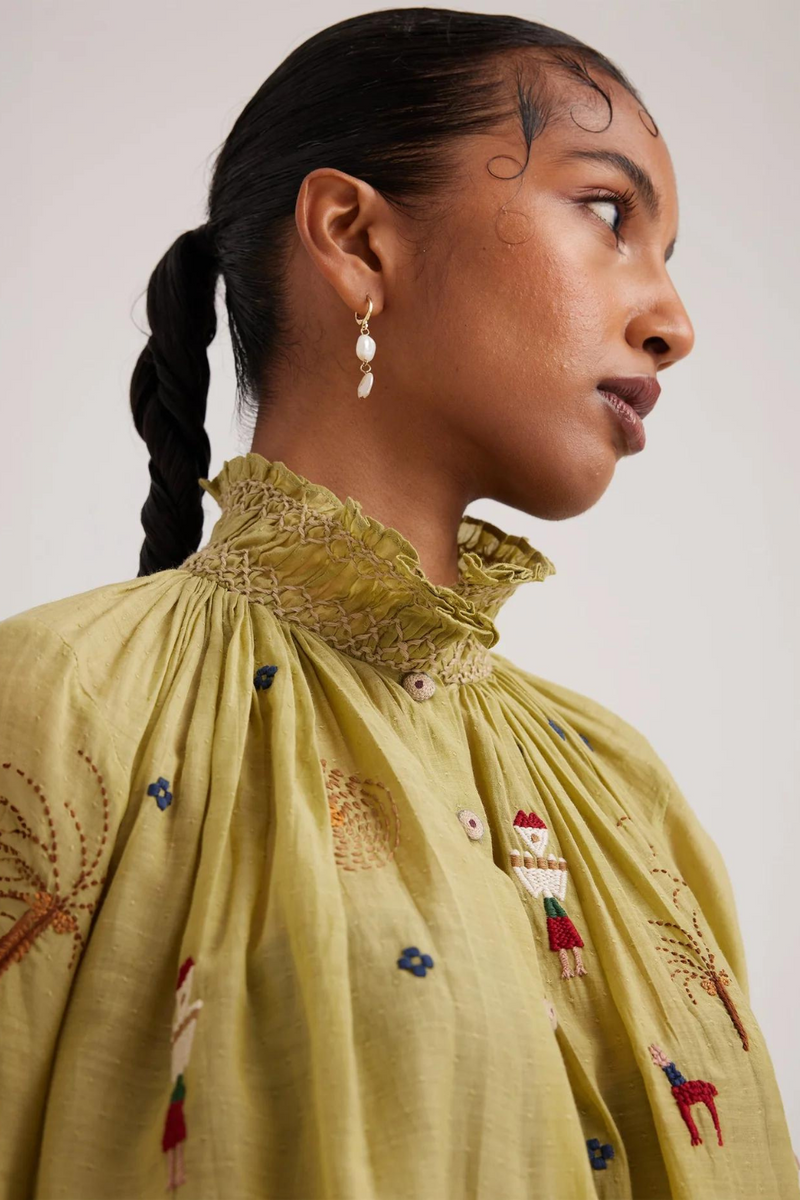 Farmer Top-Folk Green cotton by CORD for women in Singapore