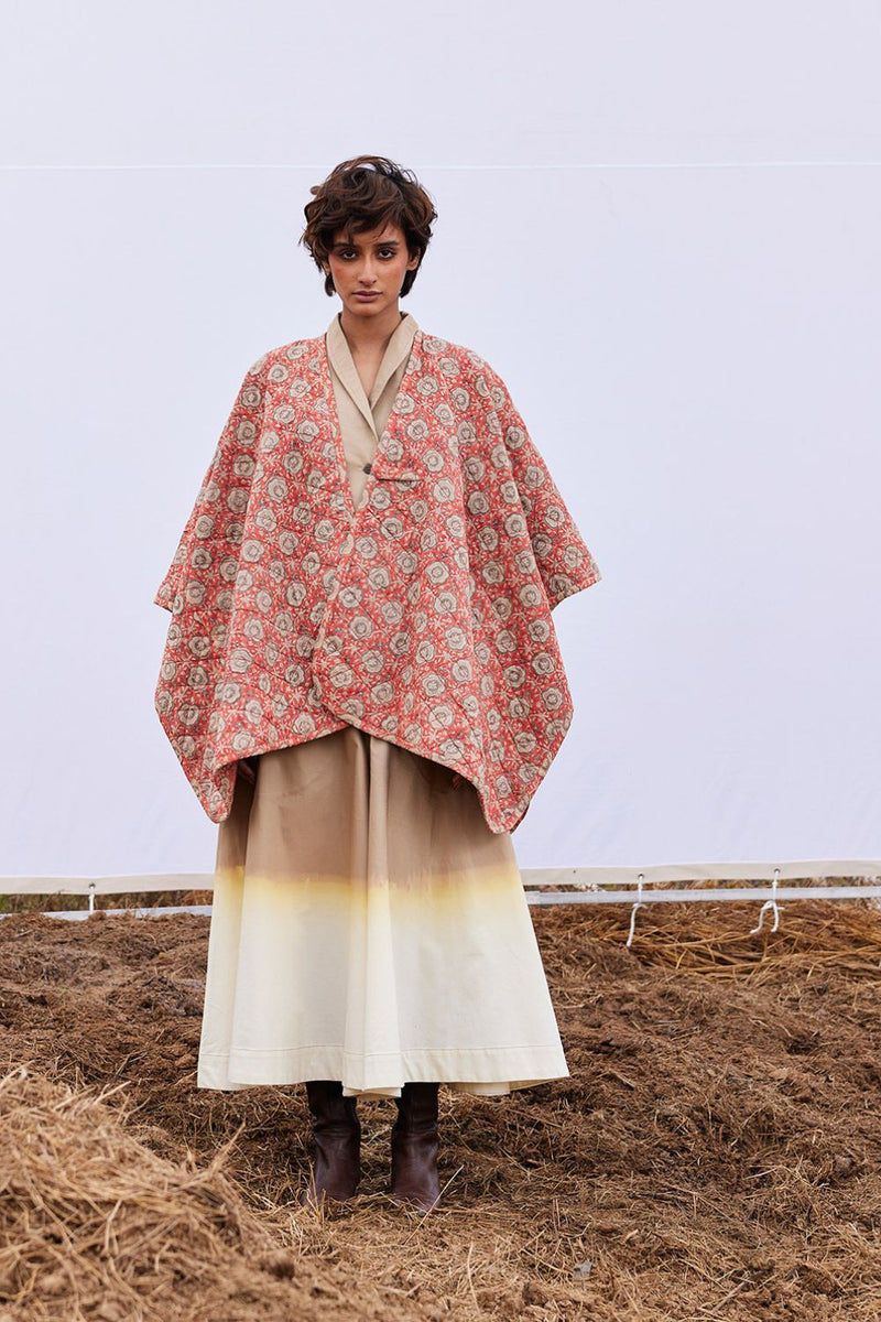 Cider cape cotton by Khara Kapas in red for women in Singapore