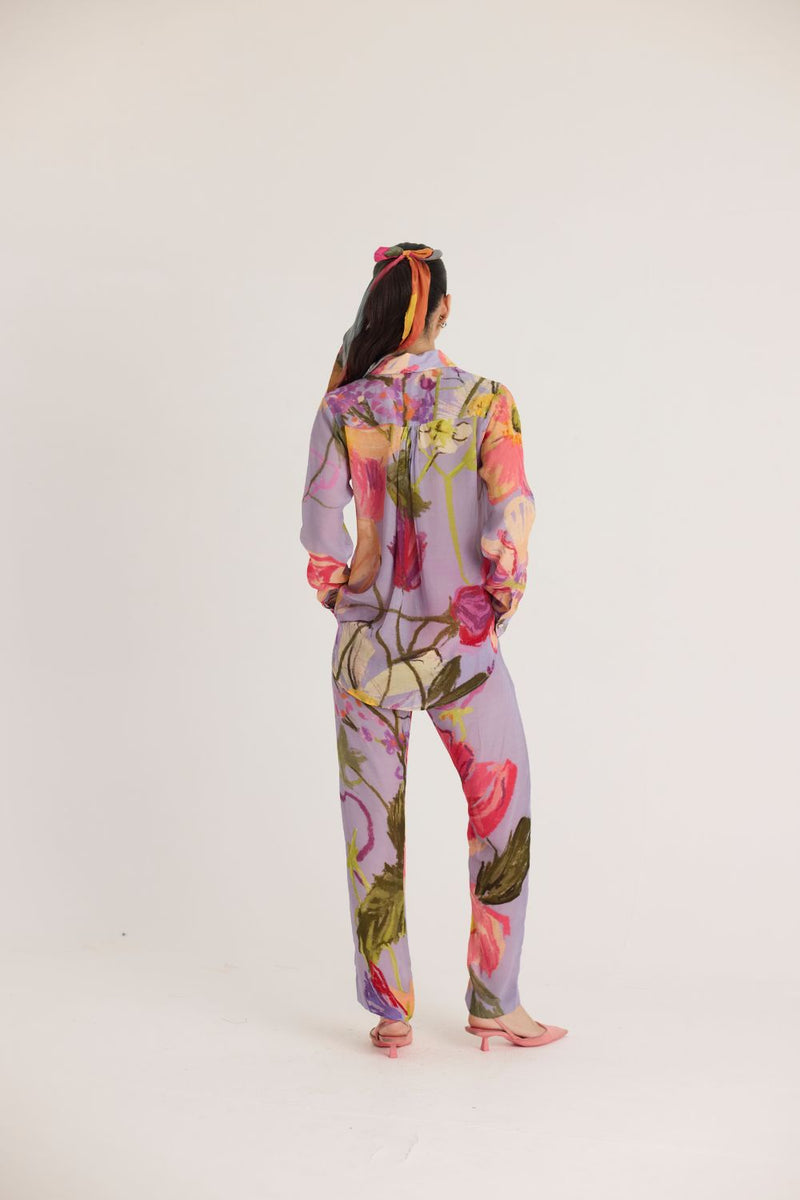 DOLLY PURPLE CO-ORD SET mul by Yam in multi color for women in Singapore