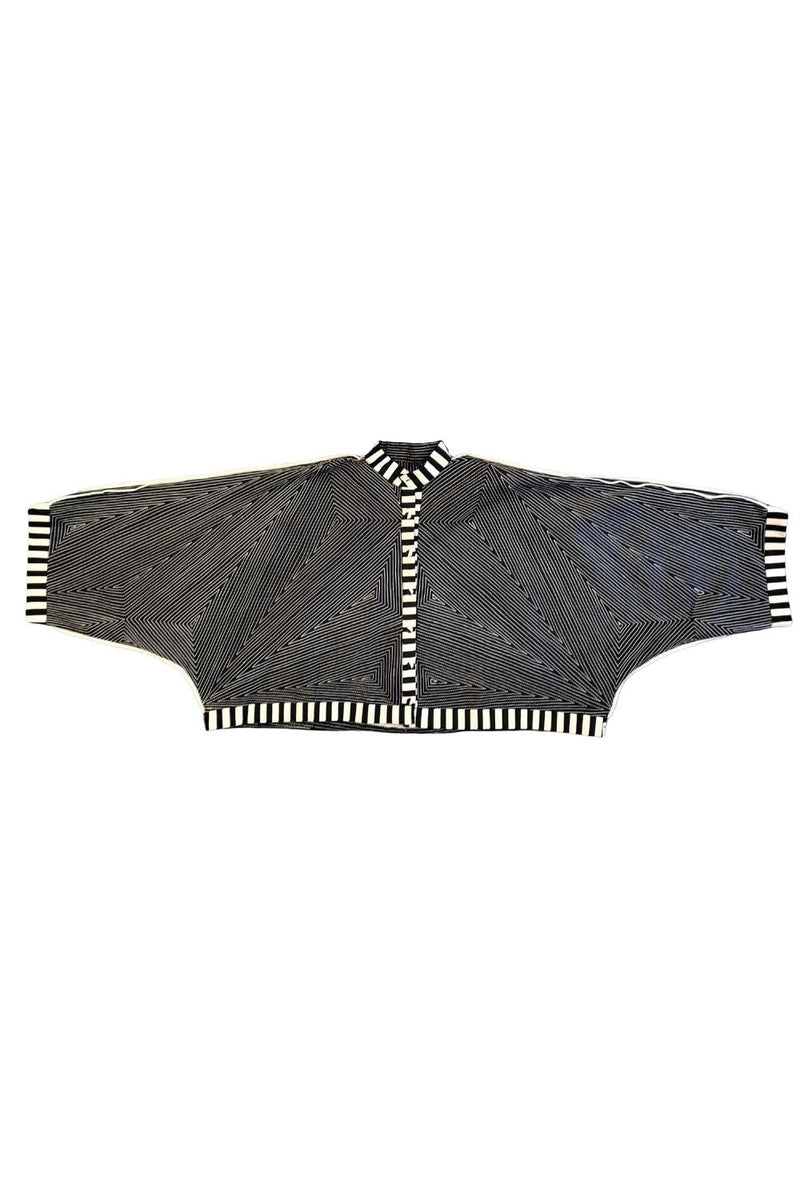 Unisex Tri Crop Moma cotton by Ka-Sha in black color for women in Singapore