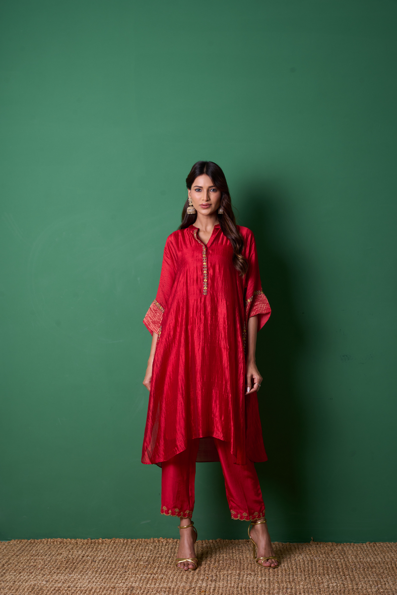 Radiance Kurta Set - Red