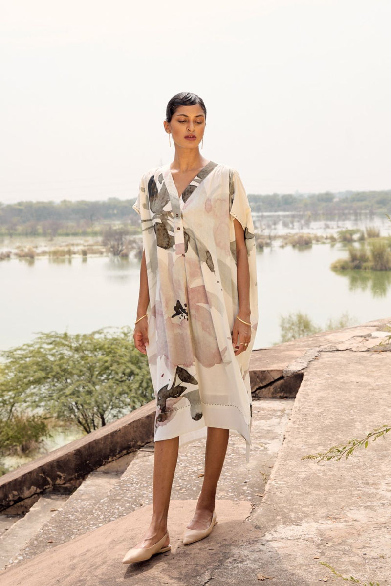 Ibis kaftan dress cotton by Khara Kapas in multi for women in Singapore