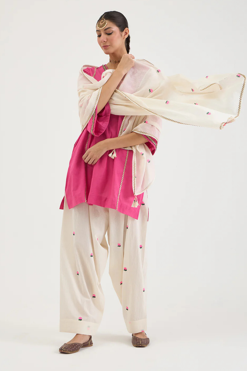 ROSA SET cotton by AAVIDI in pink color for women in Singapore
