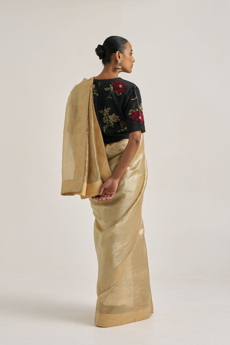Bhavya Sari Beige silk by Suparna Som in beige color for women in Singapore
