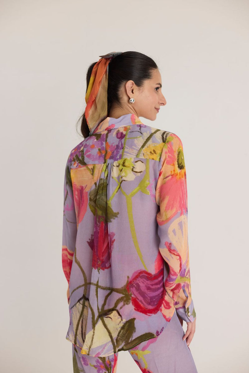 DOLLY PURPLE CO-ORD SET mul by Yam in multi color for women in Singapore