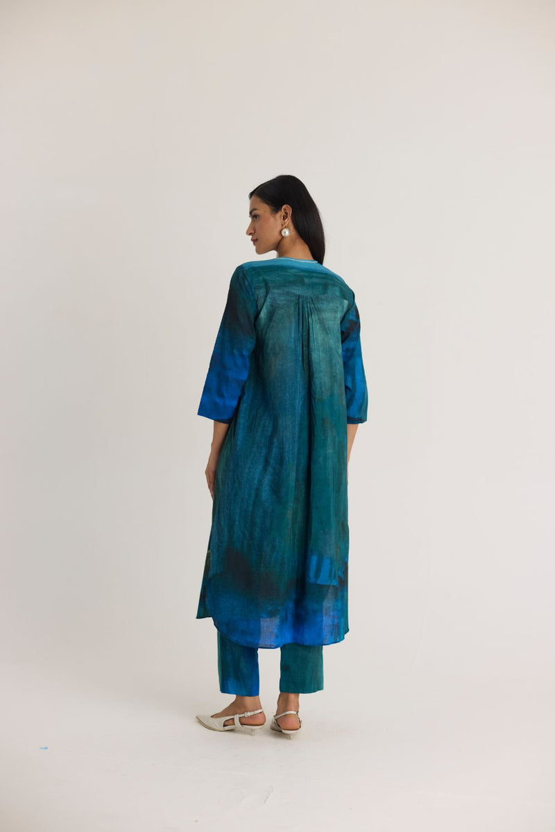 DILLY DALLY LONG KURTA SET cotton by Yam in multi color for women in Singapore