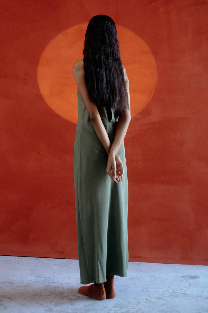 SAKTI SLIP DRESS silk Buy SAKTI SLIP DRESS from C&W | Dresses for Women by Ituvana in rust color for women in Singapore
