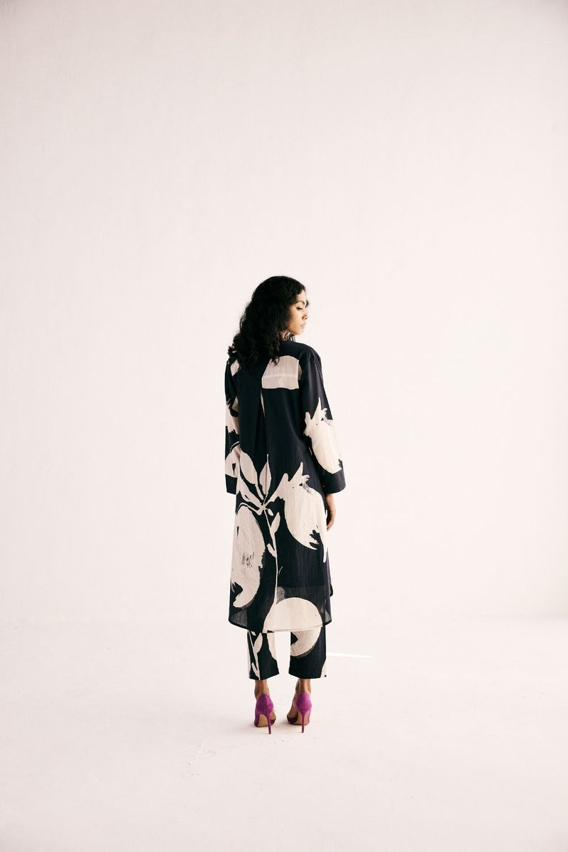 MAVEN KURTA SET cotton by Khara Kapas in black for women in Singapore