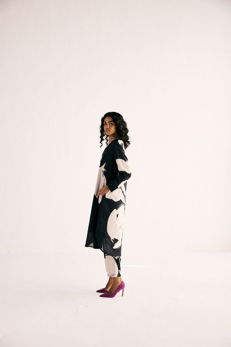 MAVEN KURTA SET cotton by Khara Kapas in black for women in Singapore