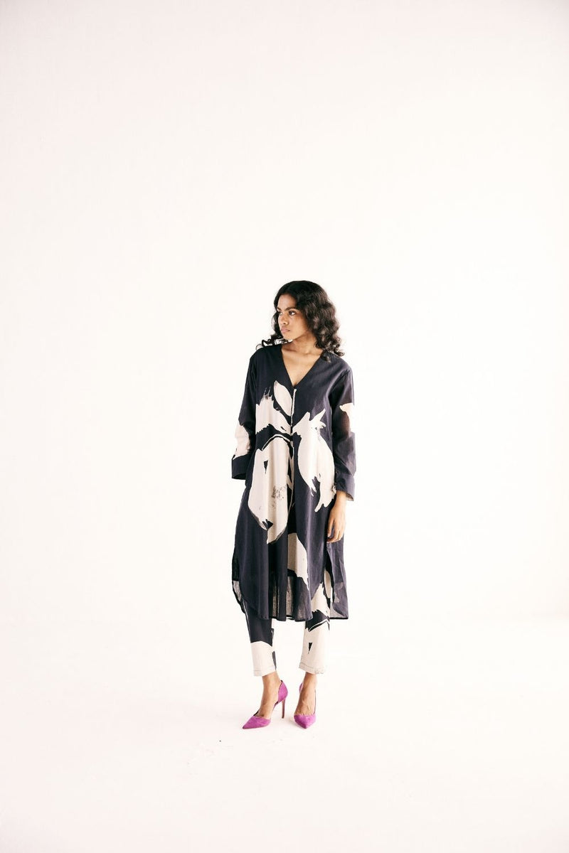 MAVEN KURTA SET cotton by Khara Kapas in black for women in Singapore