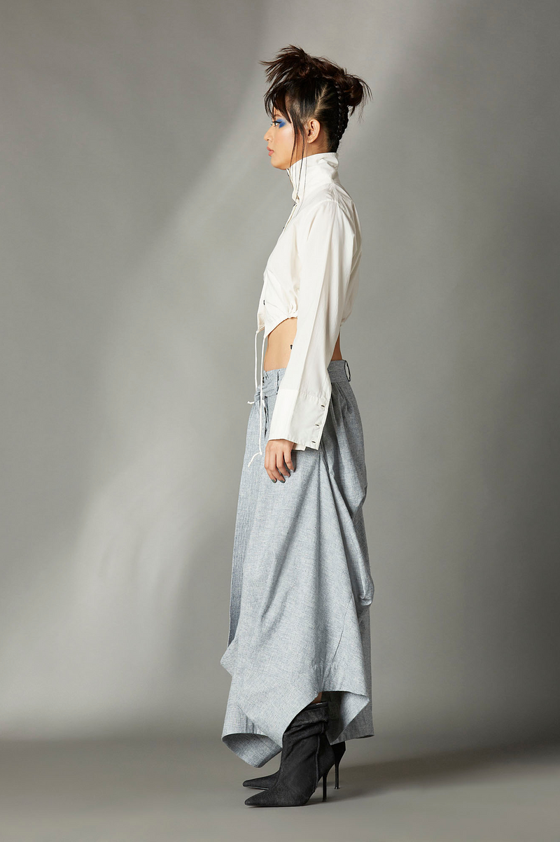 Lila Skirt cotton by Chola in blue color for women in Singapore