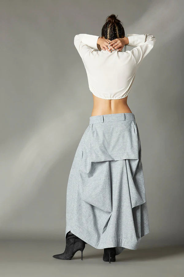 Milena Shirt in White cotton by Chola in white color for women in Singapore