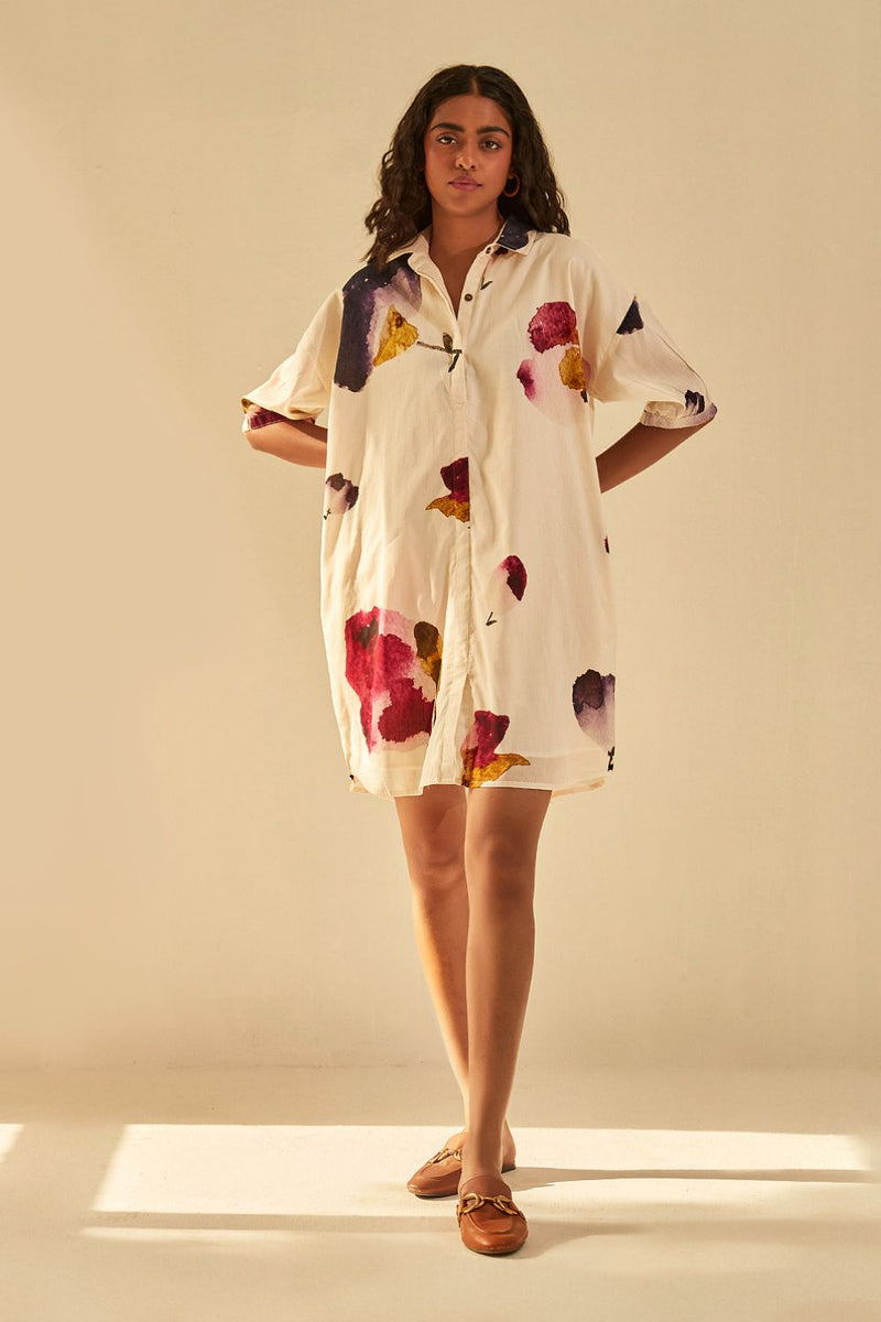 Firefly Dress cotton by Khara Kapas in white for women in Singapore