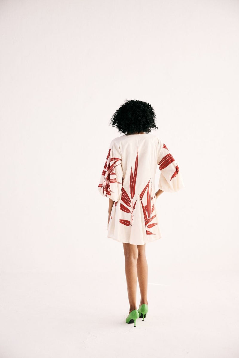 GARNET GROVE DRESS cotton by Khara Kapas in white for women in Singapore