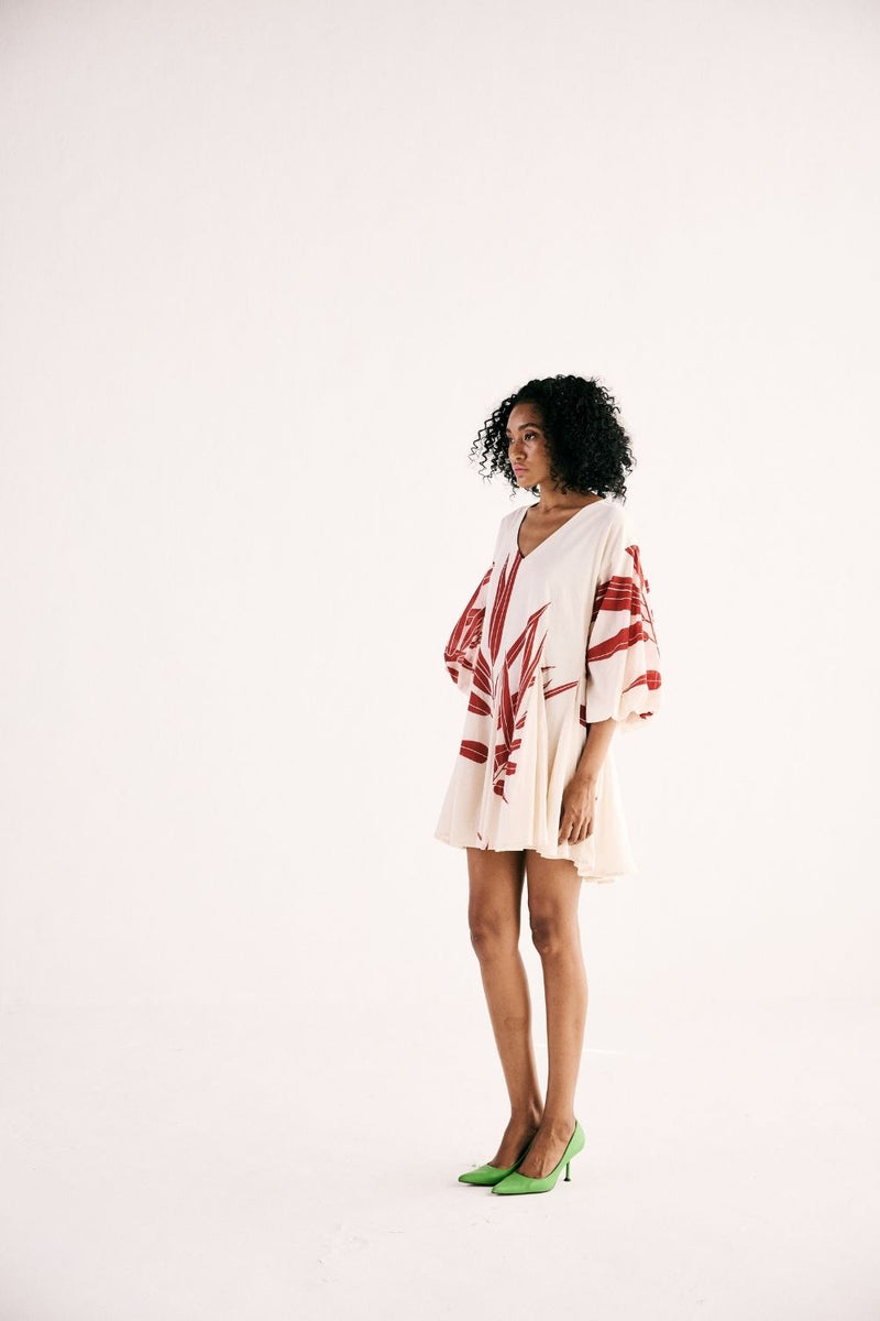 GARNET GROVE DRESS cotton by Khara Kapas in white for women in Singapore