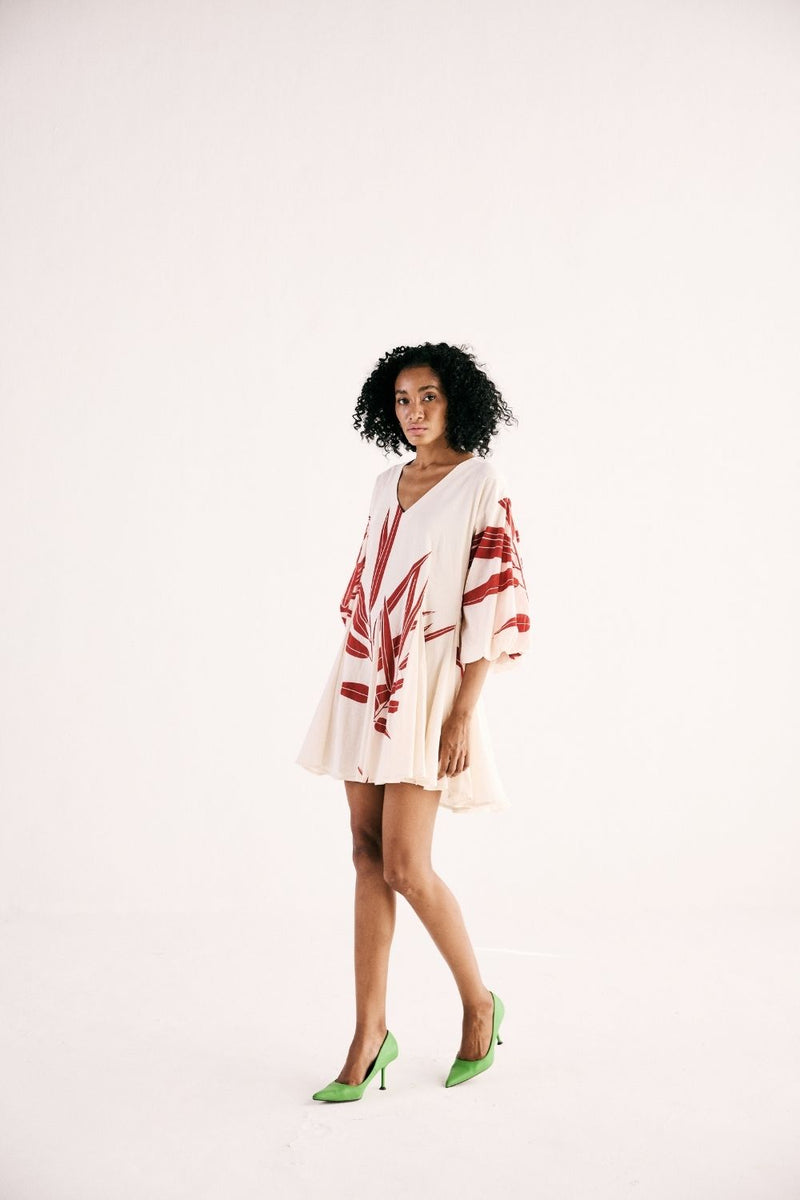 GARNET GROVE DRESS cotton by Khara Kapas in white for women in Singapore