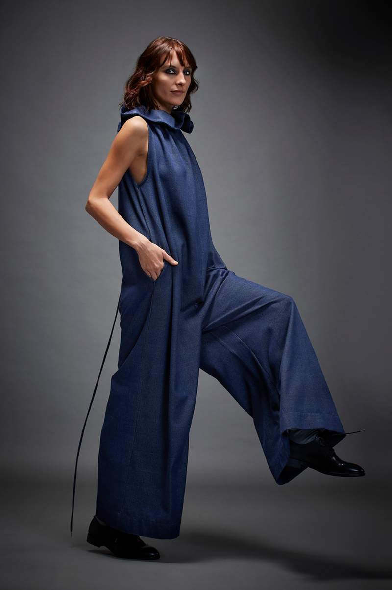 JUDE JUMPSUIT by Chola in blue color for women in Singapore