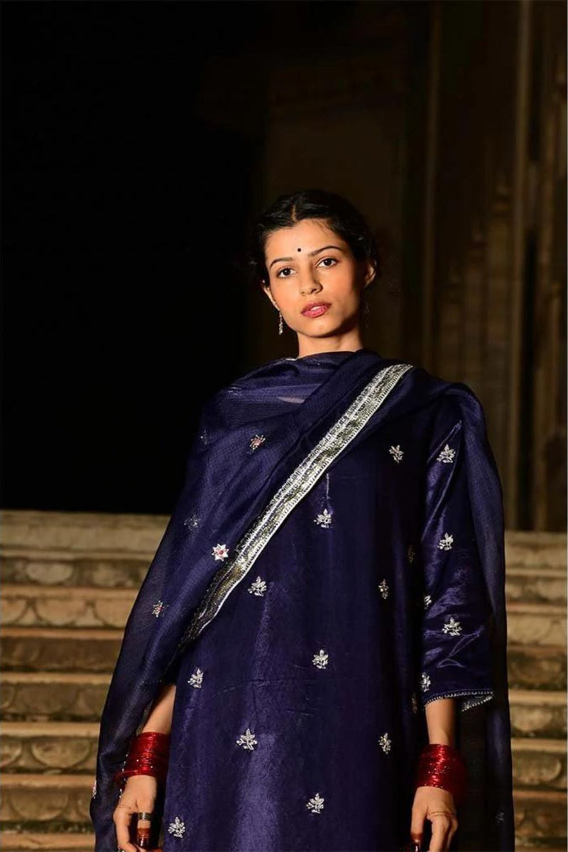 Neelamani Kurta Set by Tokree in blue color for women in Singapore