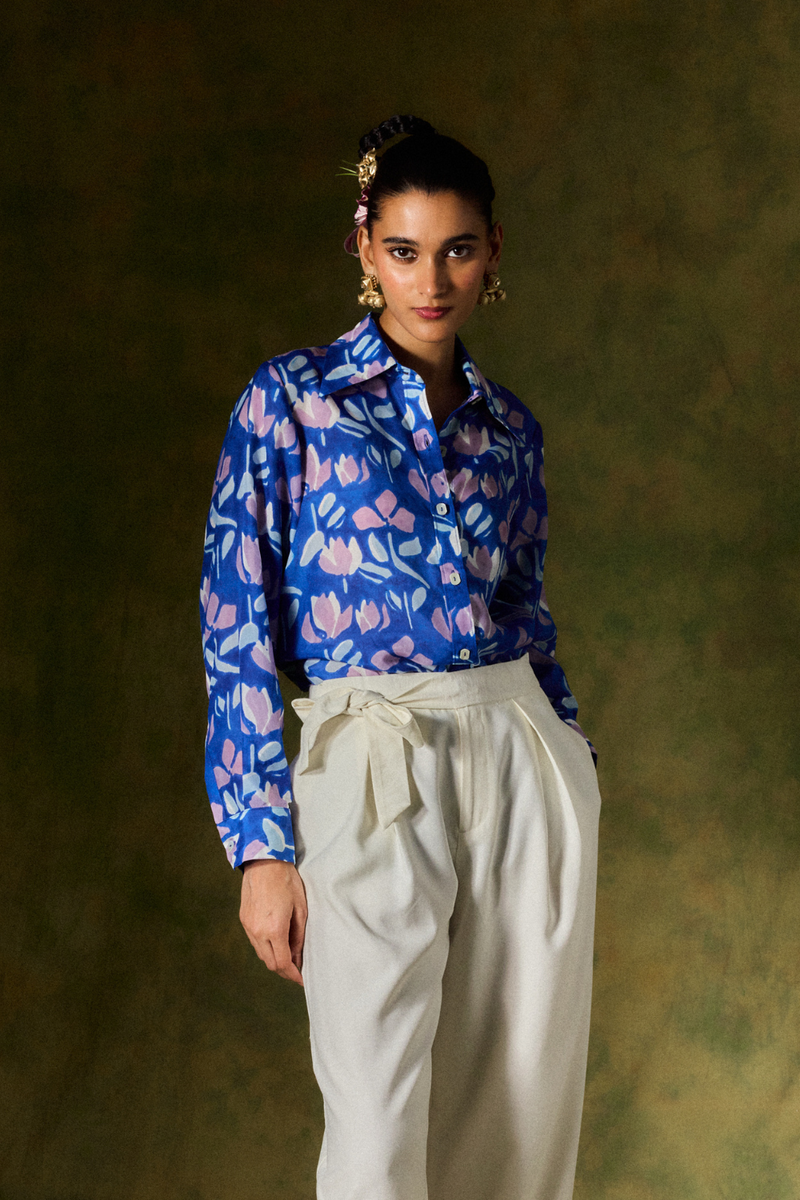 NEELAM SILK SHIRT silk by JodiLife for women in Singapore