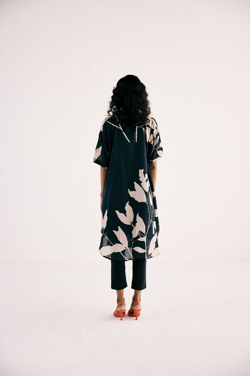 ONYX KURTA SET cotton by Khara Kapas in black for women in Singapore