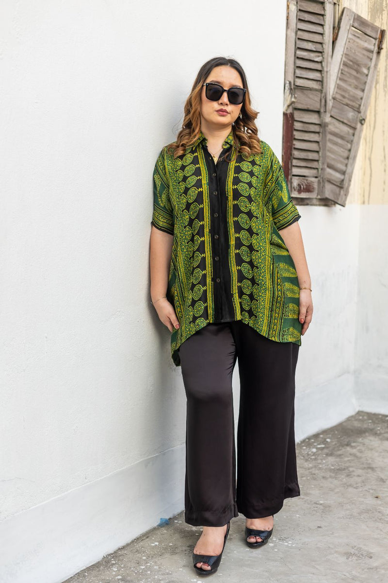 Hyde Green AntiFit Shirt and Pants Two-Piece Set (AJGSHST2)