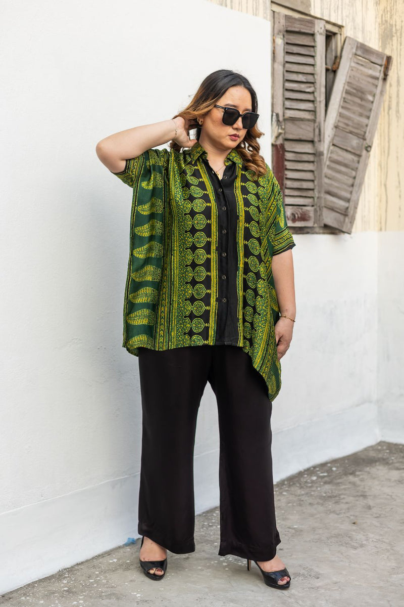 Hyde Green AntiFit Shirt and Pants Two-Piece Set (AJGSHST2)