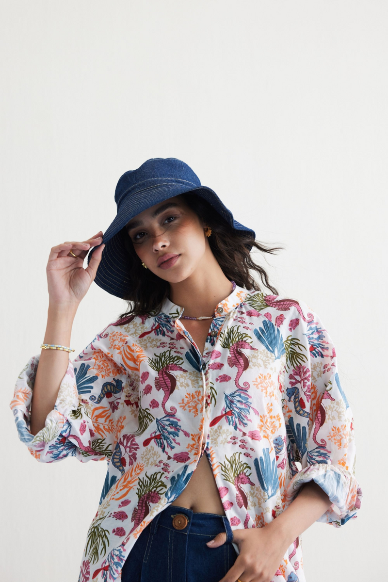 Blooming Reef Lyocell Classic Shirt