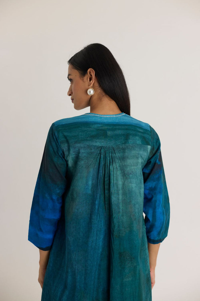 DILLY DALLY LONG KURTA SET cotton by Yam in multi color for women in Singapore