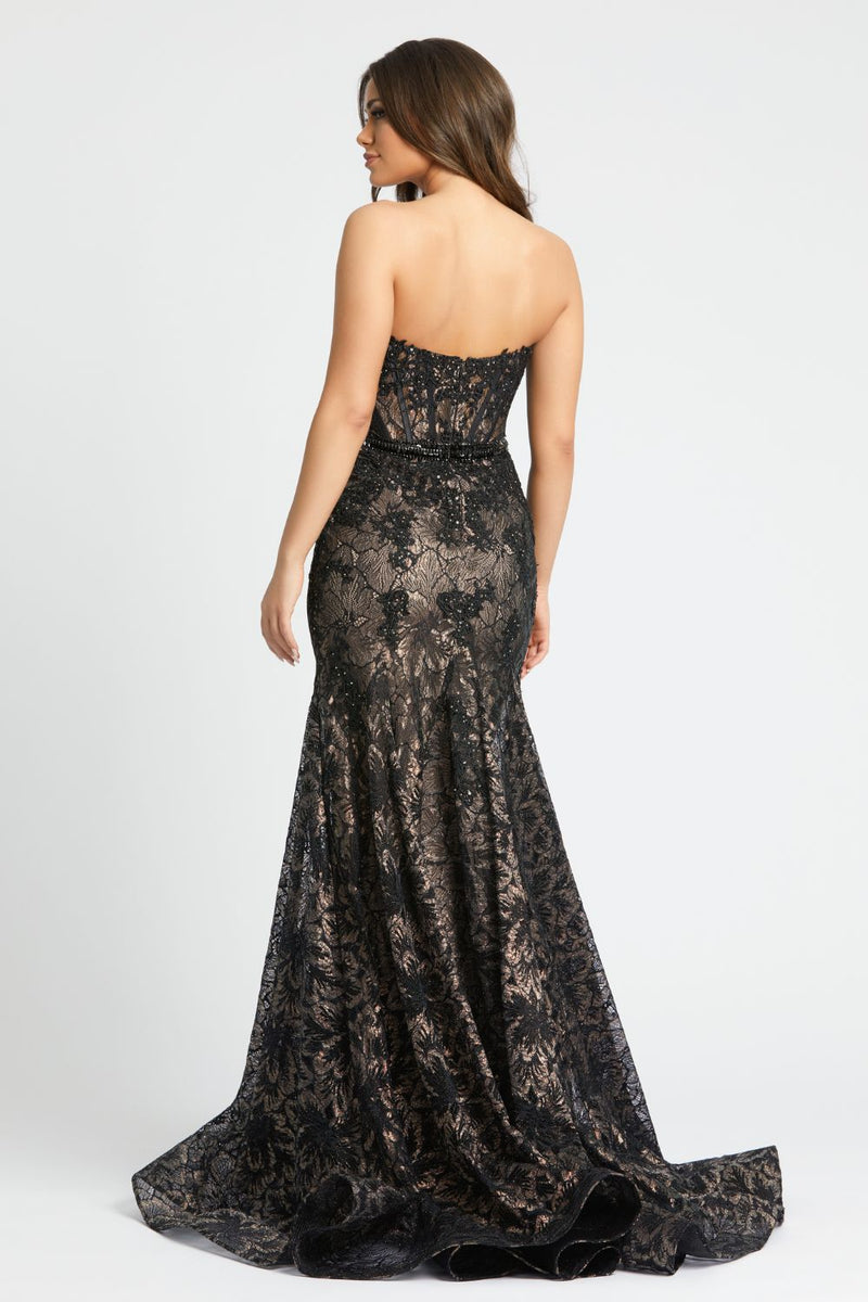 79308-Embellished Strapless Sweetheart Trumpet Gown by Mac Duggal in black color for women in Singapore