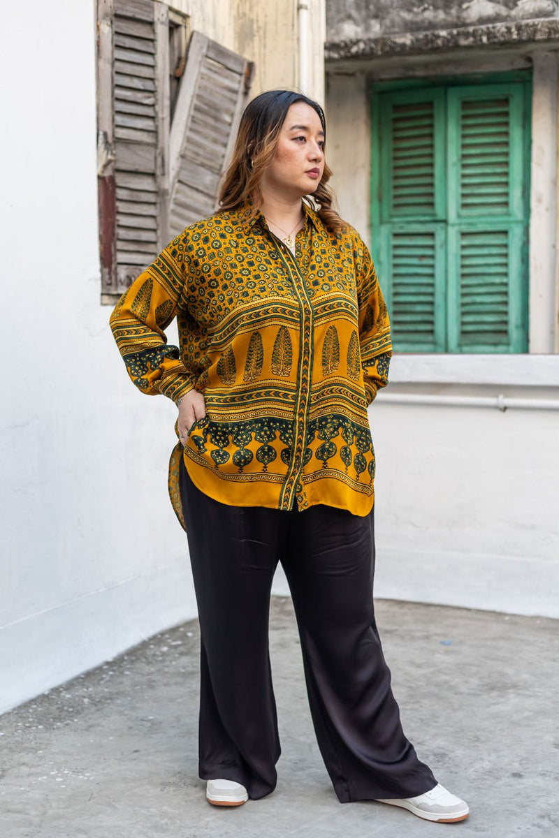 Hyde Yellow Hi-Low Shirt with Pants